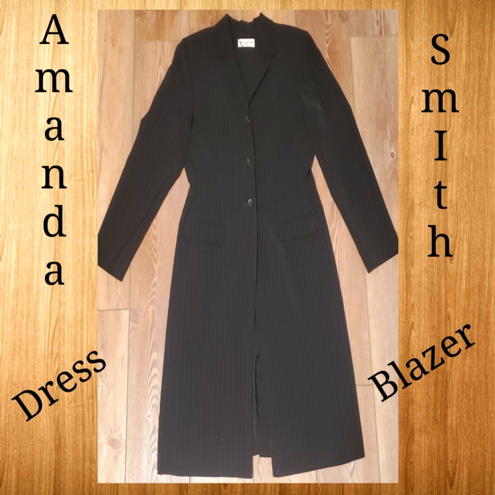 Amanda Smith Petite Black Dress Blazer